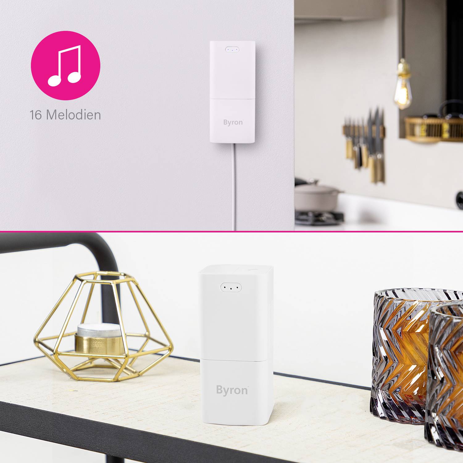 Byron DIC-24815 Wireless door bell Complete set