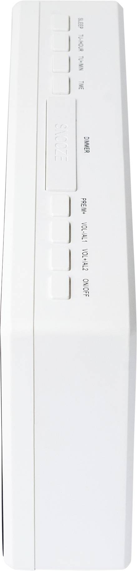 AIC 48XXL Radio alarm clock FM Alarm clock White