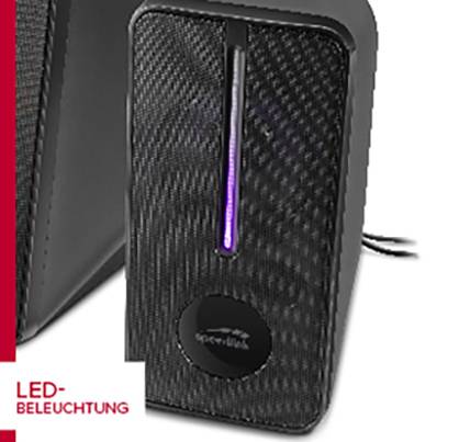 SpeedLink SL-810006-BK 2.0 PC speaker USB 6 W Black