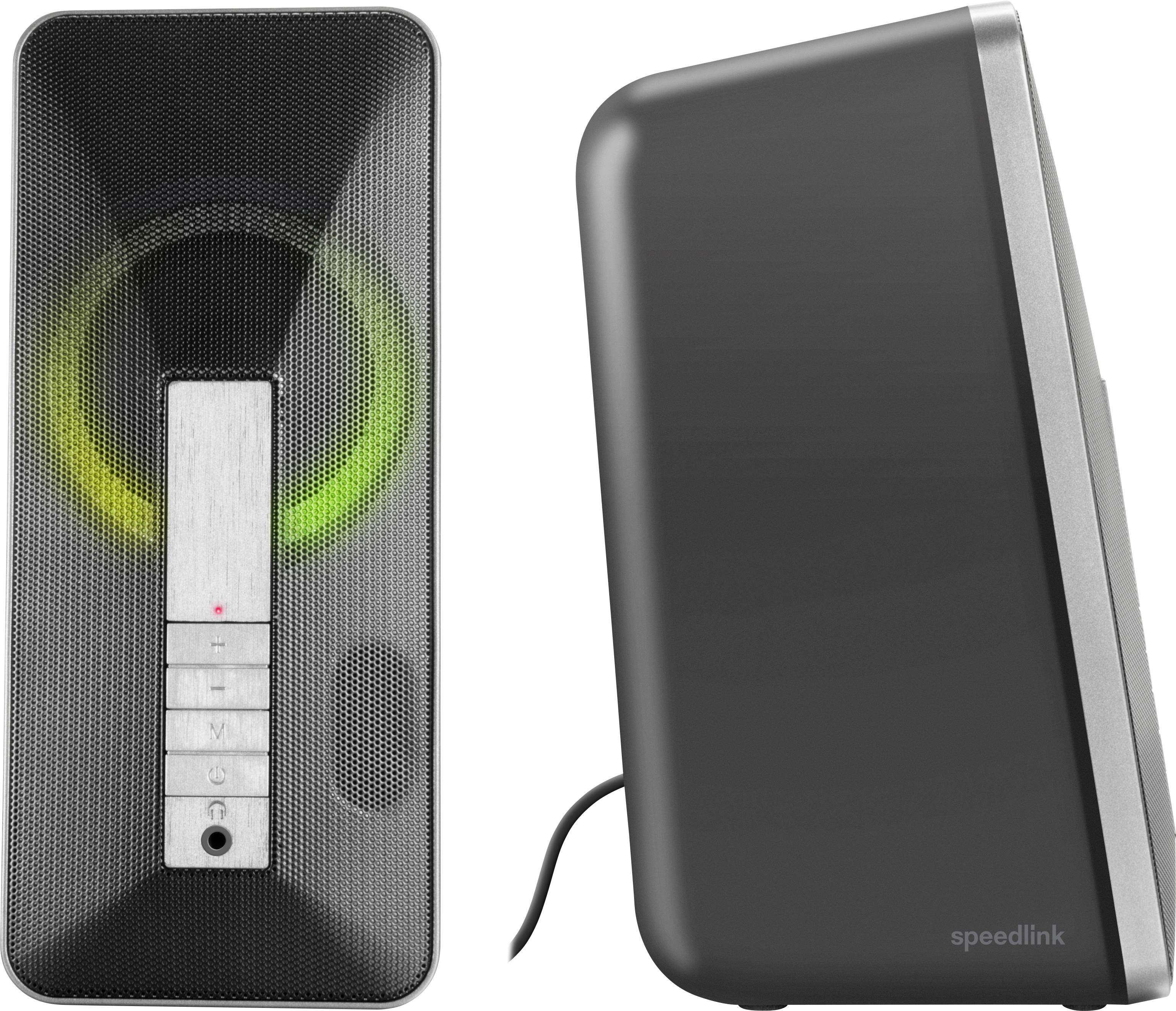 SpeedLink SL-810007-BK 2.0 PC speaker USB 10 W Black