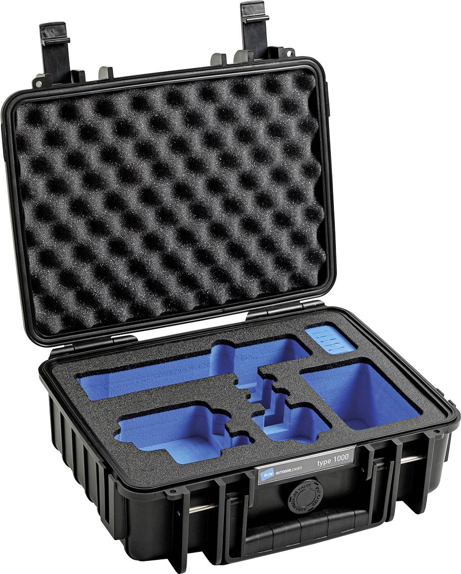 B & W International outdoor.cases Typ 1000 Camera case Internal dimensions (W x H x D)=250 x 95 x 175 mm Waterproof