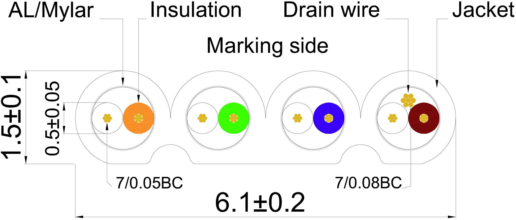 Wirewin 9120064012144 RJ45 Network cable, patch cable CAT 6 U/FTP 0.50 m Orange 1 pc(s)