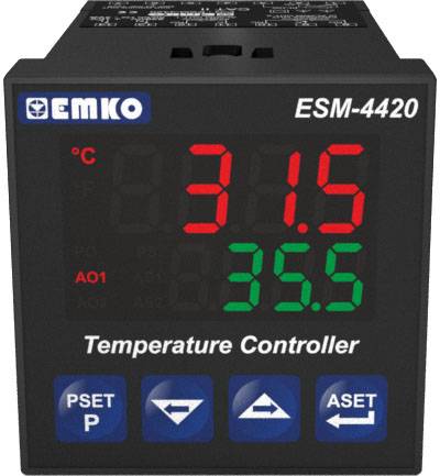 Emko ESM-4420.2.20.0.1/01.02/0.0.0.0 Bang-bang, P, PI, PD, PID Temperature controller J, K, R, S, T, Pt100 -200 up to 1700 °C 5