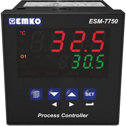 Emko ESM-7750.1.20.2.1/00.00/0.0.0.0 Bang-bang, P, PI, PD, PID Universal controller Pt100, L, J, K, R, S, T, B, E, N, C -200 up