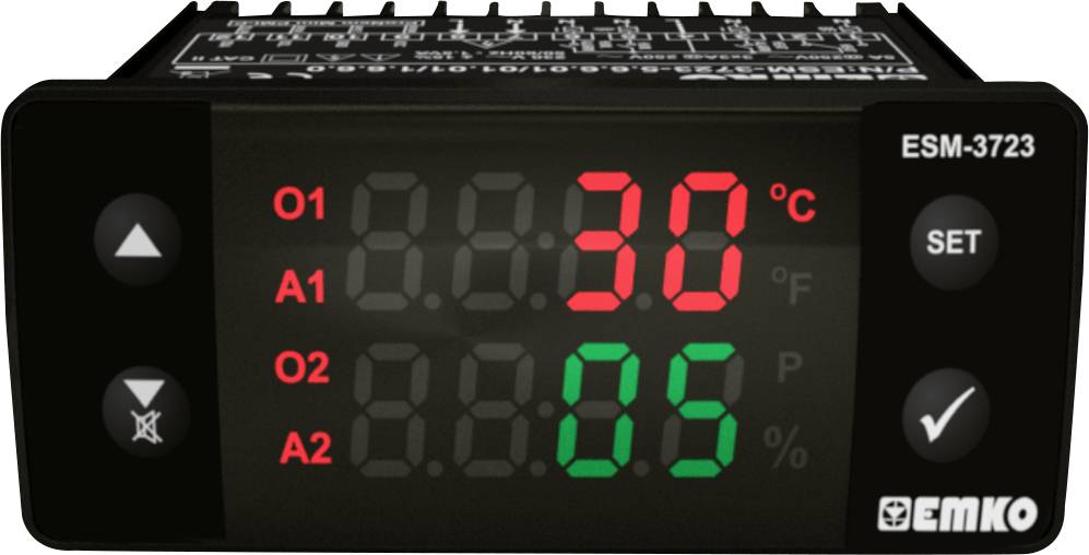 Emko ESM-3723.8.5.5.0.1/01.01/1.0.0.0 Bang-bang, PID Temperature controller 5 A relay (L x W x H) 65 x 76 x 35 mm