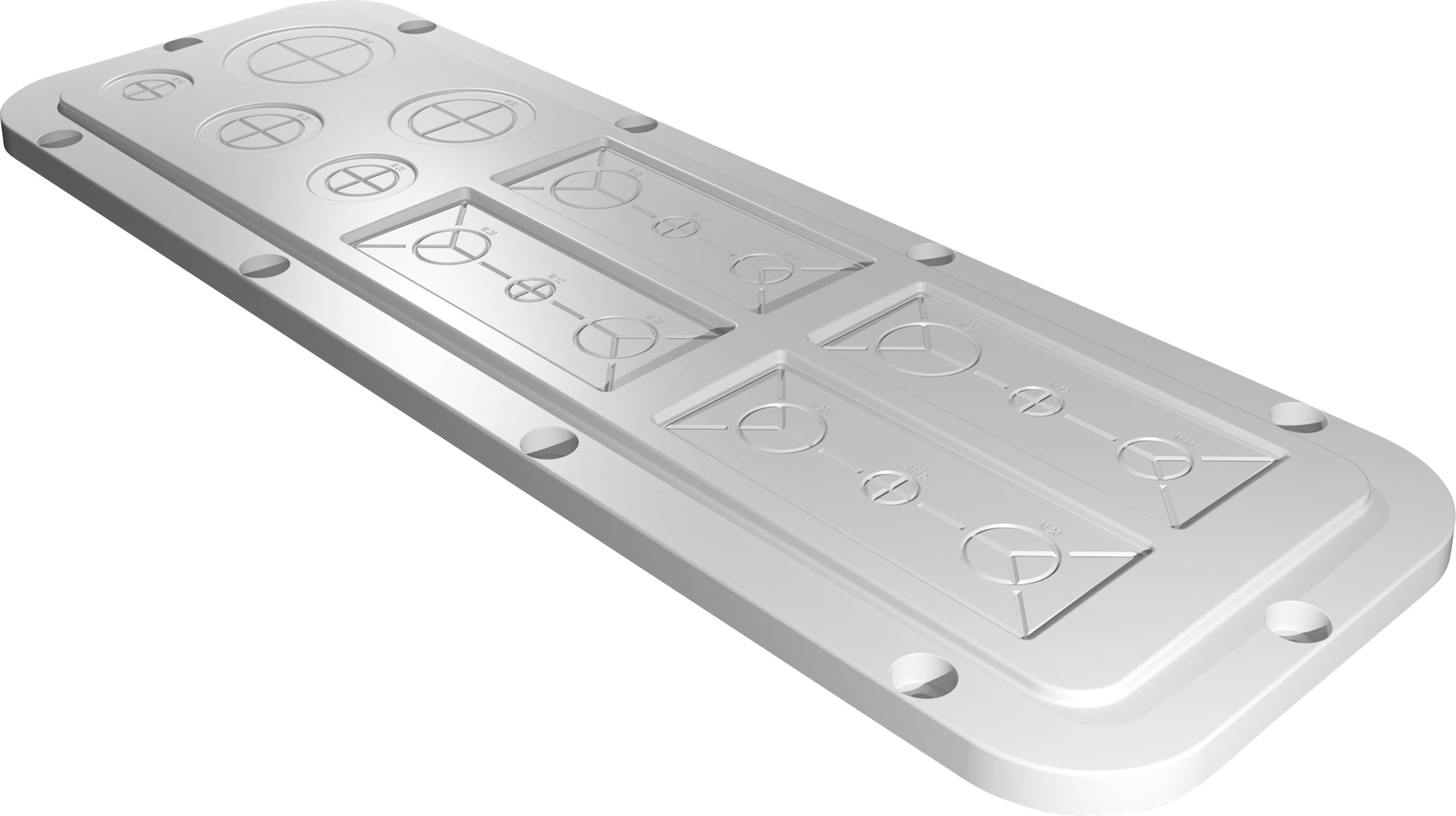 Rittal AX 2563.200 2563200 Flange (L x W) 149 mm x 447 mm Plastic Grey 1 pc(s)