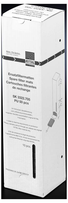 Rittal SK 3322.705 Replacement filter (W x H x D) 120 x 120 x 12 mm 50 pc(s)