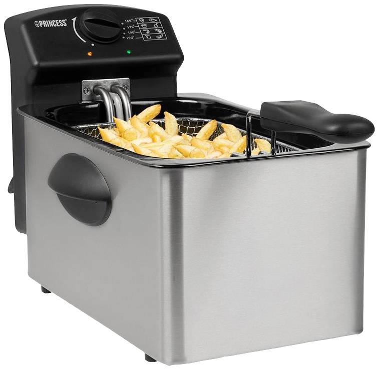 Princess 01.182642.01.001 Deep fryer 4 l 2000 W Indicator light, Non-stick coating, Overheat protection Black