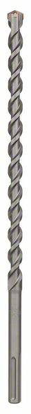 A grey drill bit with a spiral groove, suitable for concrete drilling. Cutting edges are visible at the tip.
