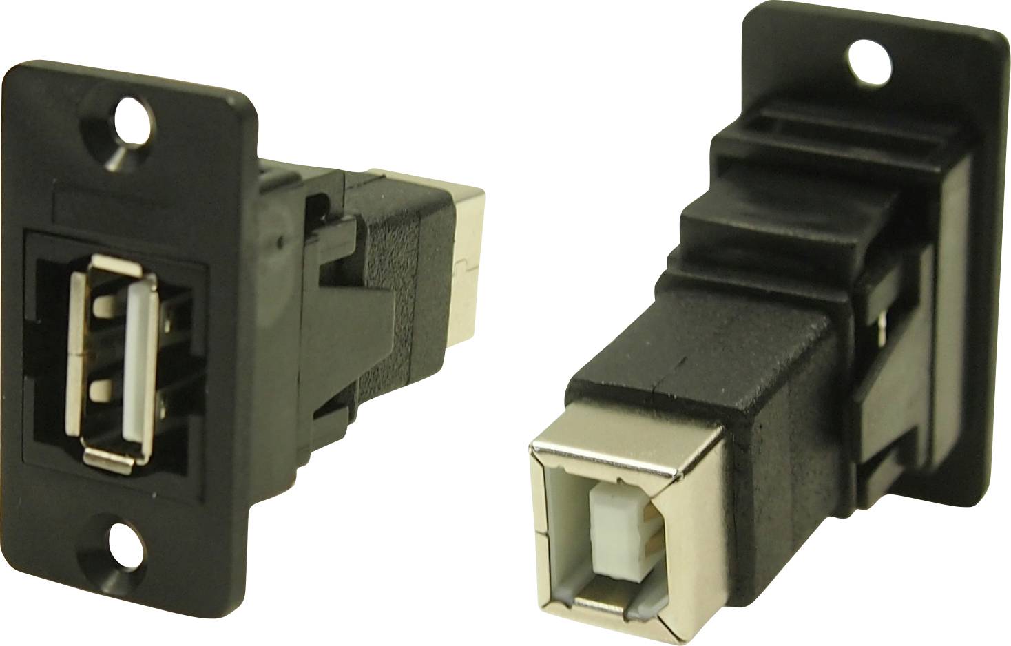 Adapter, Socket, built-in USB socket type A - USB socket type B. CP30609N Cliff Content: 1 pc(s)