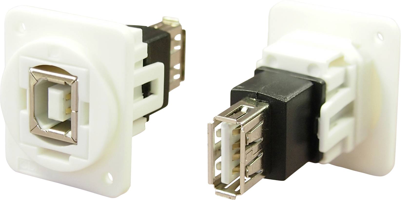 Adapter, Socket, built-in USB socket type B - USB socket type A CP30207NXW Cliff Content: 1 pc(s)