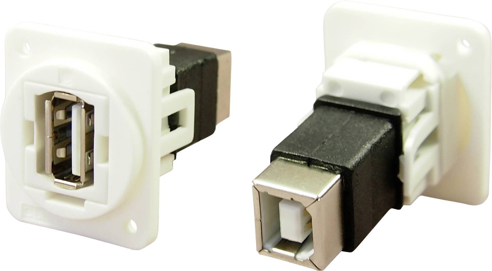 Adapter, Socket, built-in USB socket type A - USB socket type B. CP30209NXW Cliff Content: 1 pc(s)