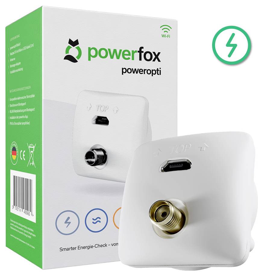 Powerfox poweropti Variante 3 PA201902 Energy consumption meter accessories app-controlled