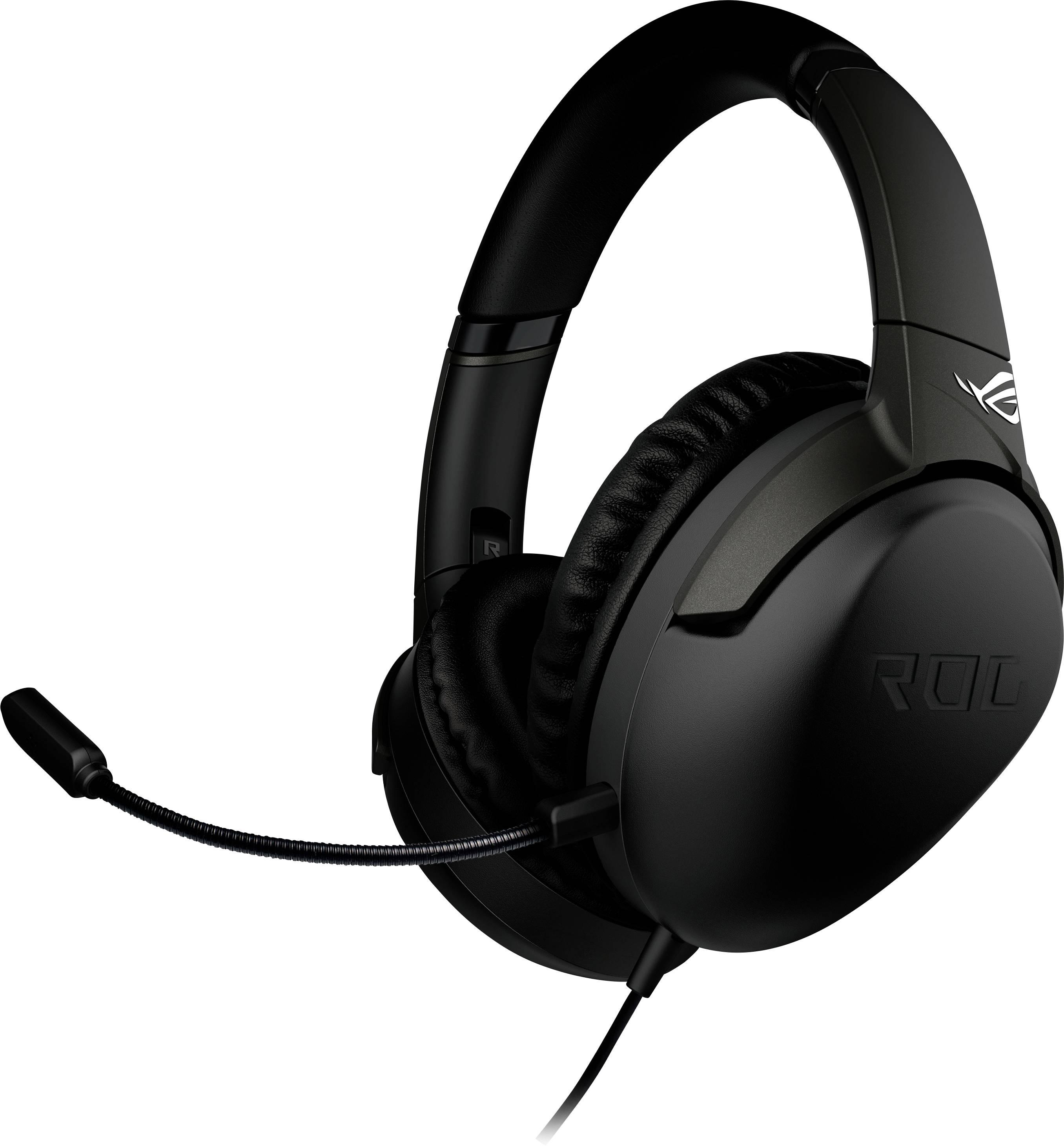 Asus ROG Strix Go Core Gaming Over-ear headset Corded (1075100) Stereo Black Microphone noise cancelling, Noise cancelling Volume