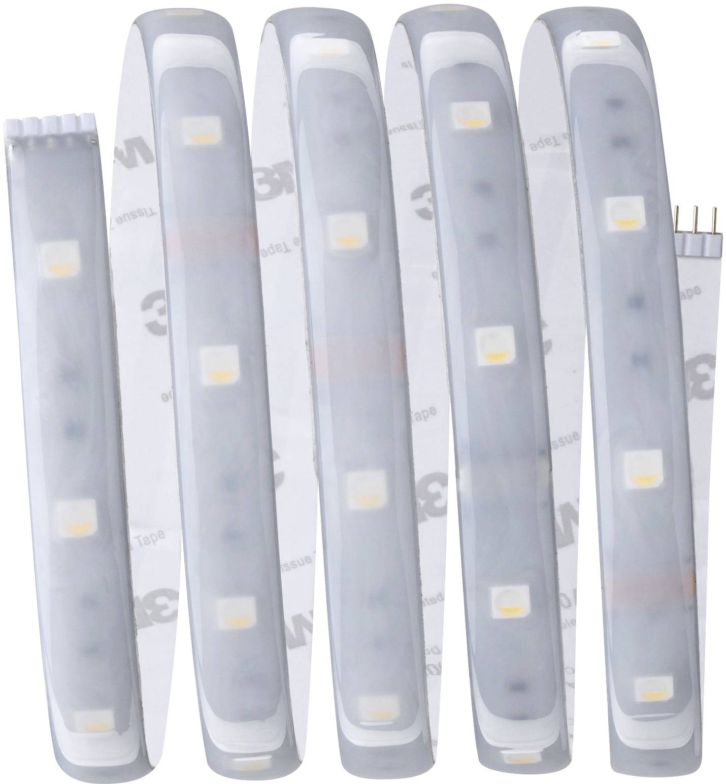 LED strip with multiple bright LED lights, coiled and evenly distributed.