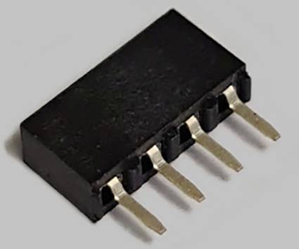 BKL Electronic SIL socket (standard) No. of rows: 1 Pins per row: 4 10120786 Bulk