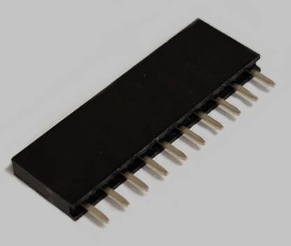 BKL Electronic SIL socket (standard) No. of rows: 1 Pins per row: 10 10122207 Tray