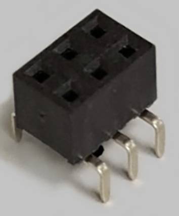 BKL Electronic SIL socket (standard) No. of rows: 2 Pins per row: 3 10122229 Tube