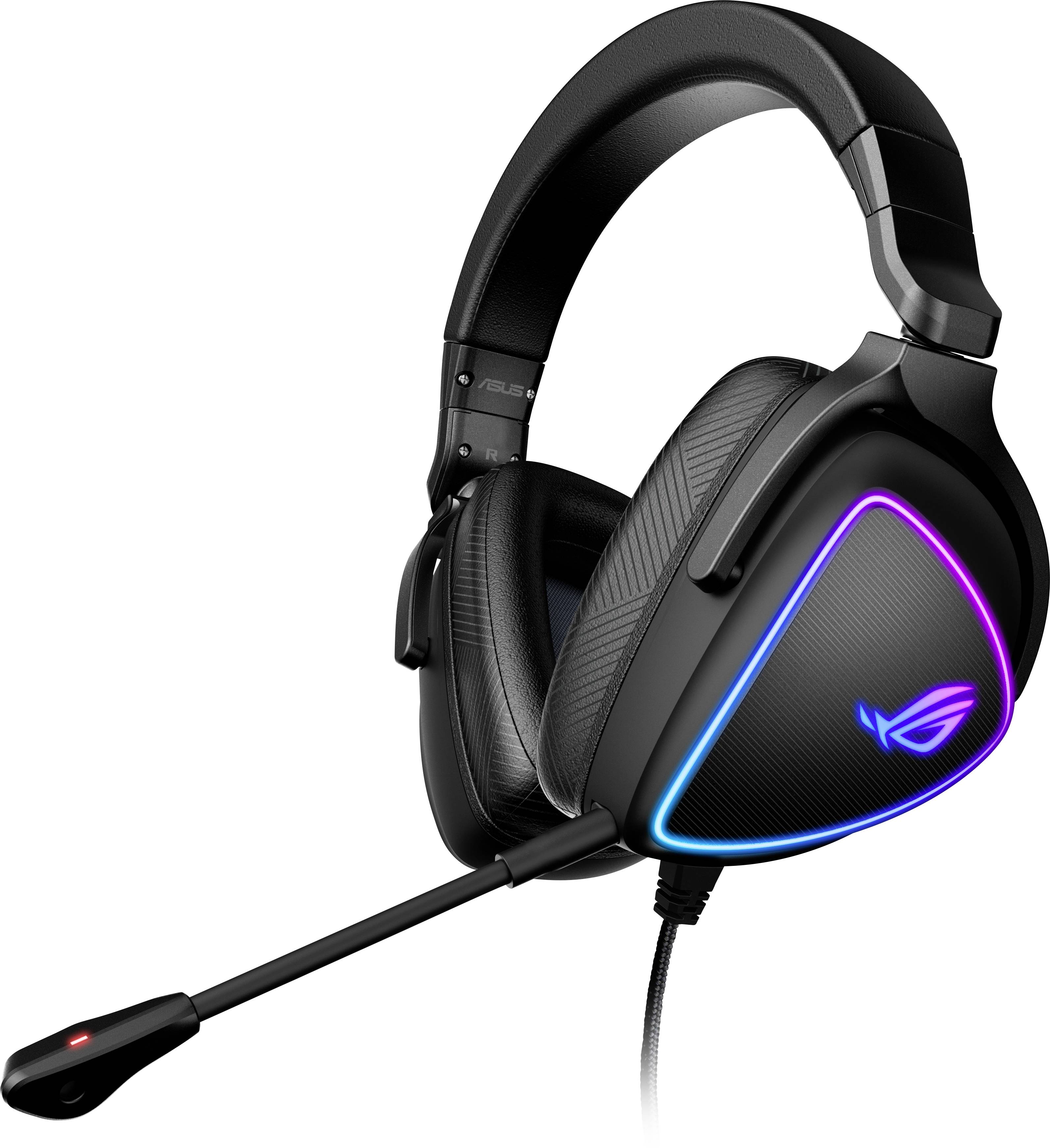 Asus ROG Delta S Gaming Over-ear headset Corded (1075100) Stereo Black Microphone noise cancelling