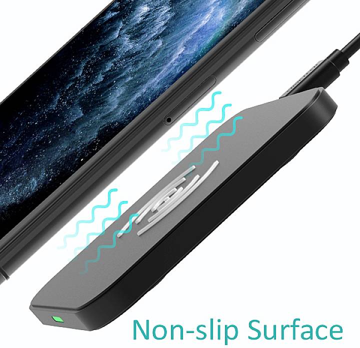 Wireless charger CT-T511-S Outputs USB