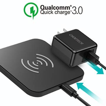 Wireless charger CT-T511-S Outputs USB