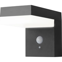 Sygonix SY-4715526 Solar outdoor wall light ( + motion detector) SMD LED 6 W Black Sygonix SY-4715526 Solar outdoor wall light ( + motion detector) SMD LED 6 W Black