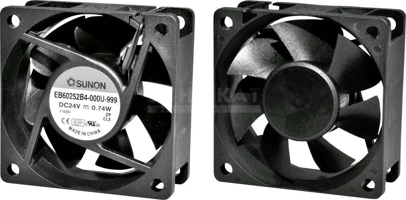 Sunon MF60251VX1000UA99 Axial fan 12 V DC 45.86 m³/h (L x W x H) 60 x 60 x 25 mm