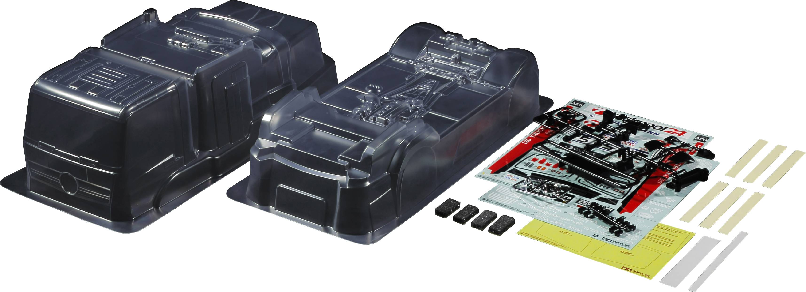 Tamiya 51654 1:10 Car body MB Race Truck Actros MP4 Unpainted