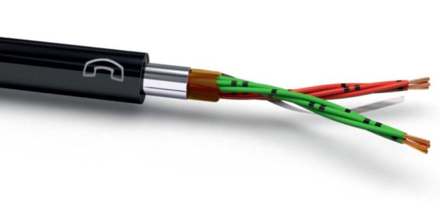 VOKA Kabelwerk 10974300 Fire alarm cable A-2YF(L)2Y 10 x 2 x 0.8 mm² Black (RAL 9005) 100 m