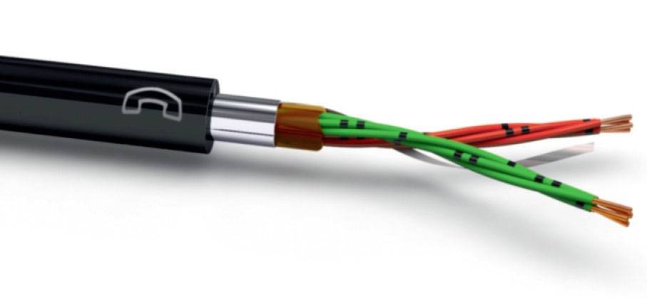 VOKA Kabelwerk 10972900 Fire alarm cable A-2YF(L)2Y 20 x 2 x 0.6 mm² Black (RAL 9005) 100 m