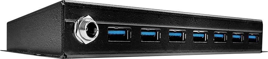 LINDY 7 Port USB 3.0 Metall Hub 7 ports USB 3.0 hub Black
