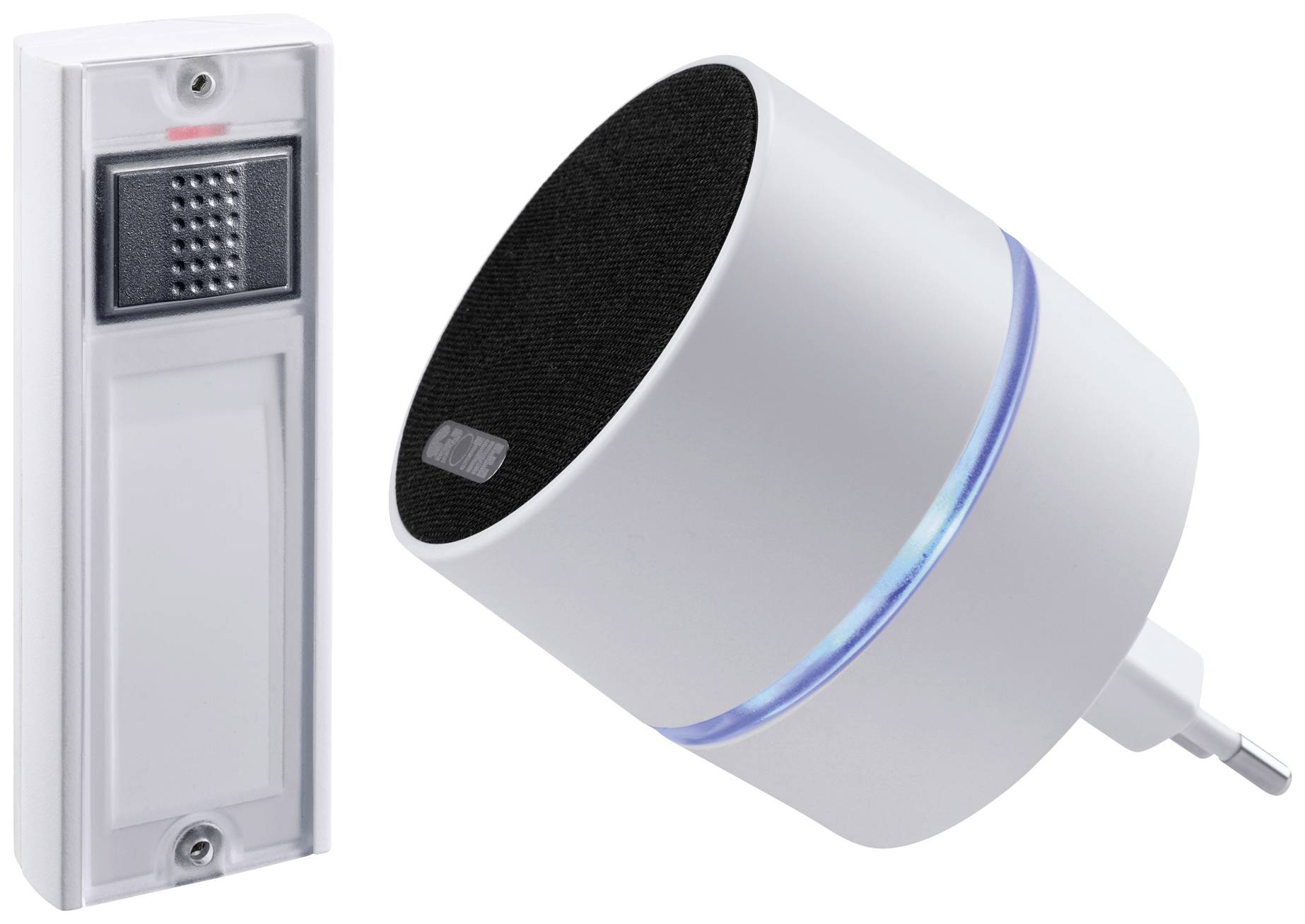 Grothe 43600 Wireless door chime Complete set incl. nameplate