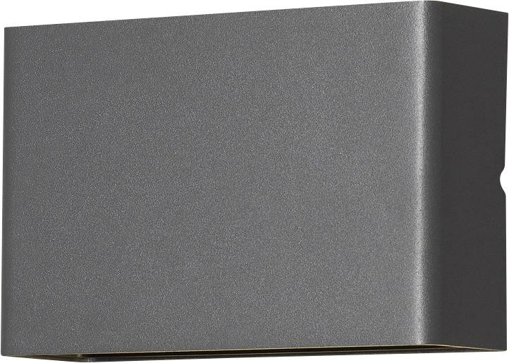 Rectangular grey wall light with a modern, minimalist design.