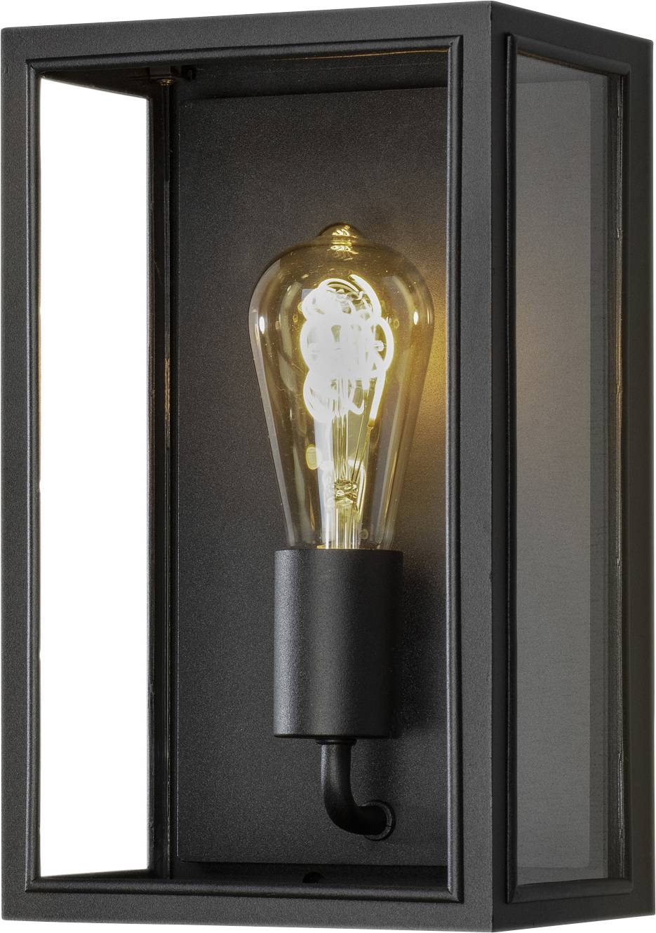 Konstsmide Carpi 7347-750 Outdoor wall light, Wall light Energy-saving bulb, Light bulb, LED (monochrome) E-27 Black