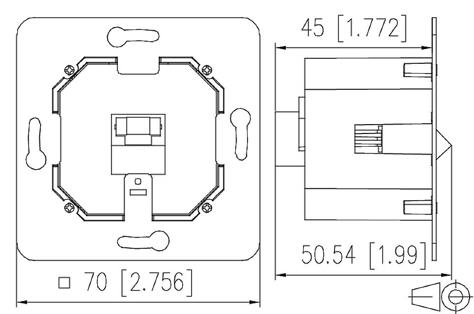 Metz Connect 13005AP300-E W-DAT Line PoE Access Point 300 Mbit/s UP0 plug Wi-Fi access point 2.4 GHz