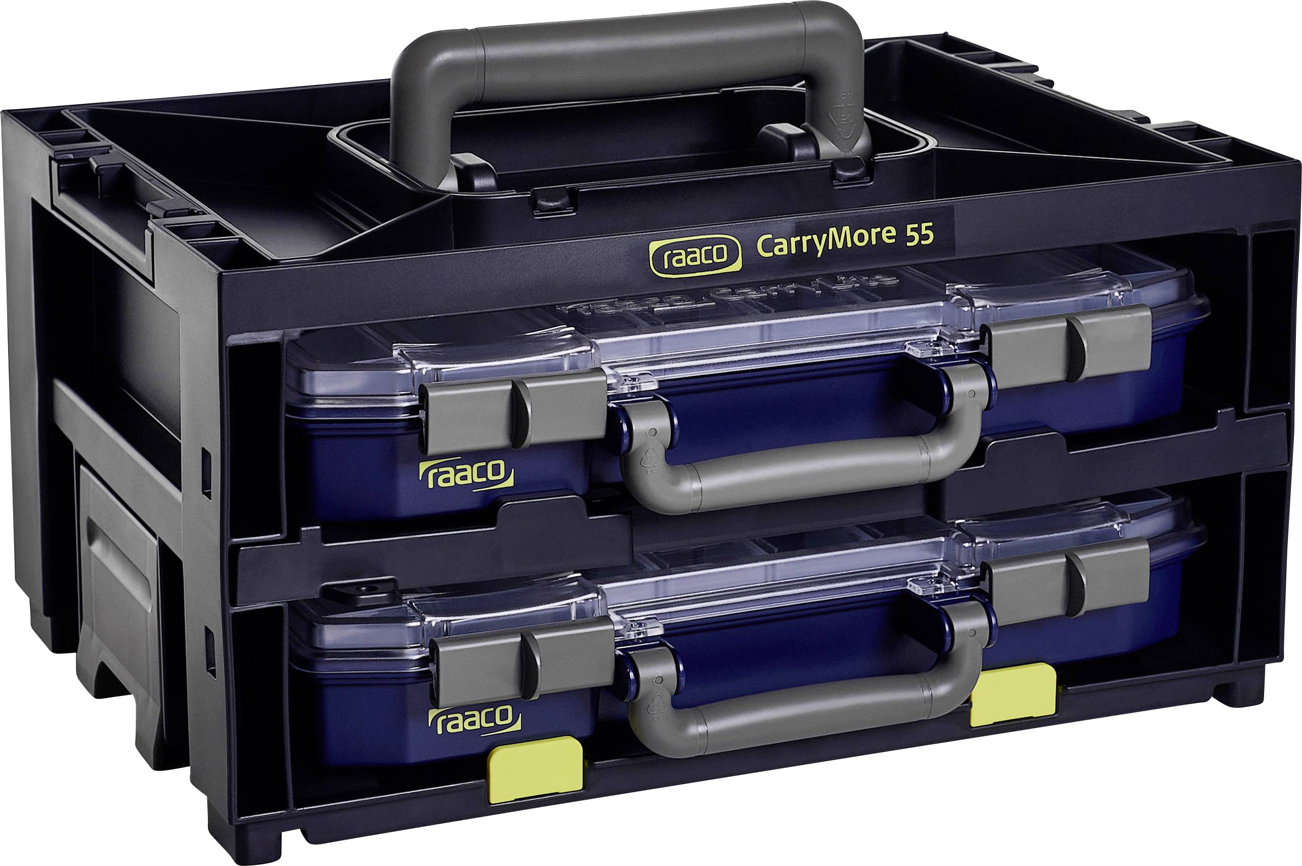 raaco CarryMore 55x2 Assortment case (W x H x D) 386 x 195 x 278 mm Content 1 pc(s)