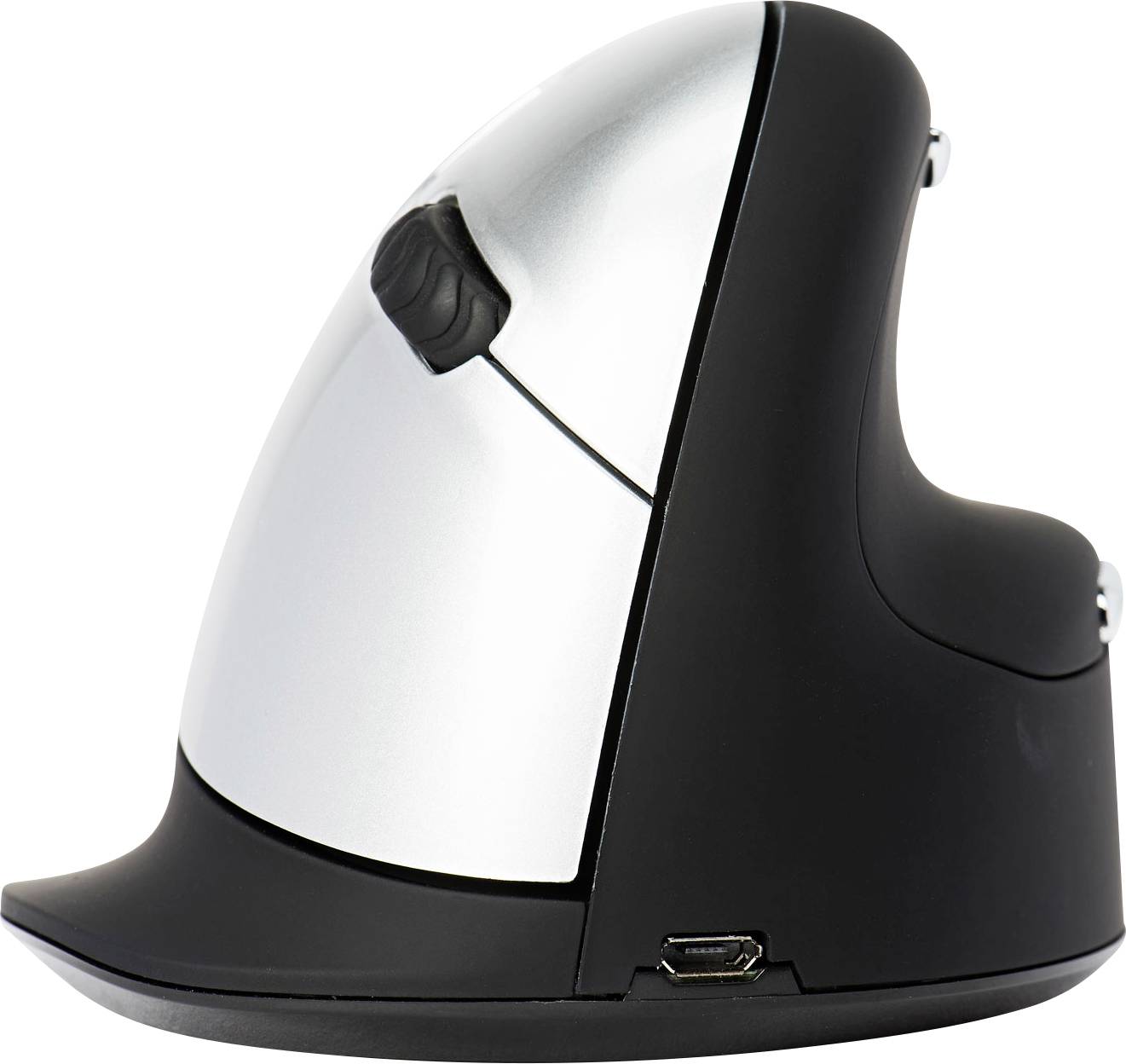 R-GO Tools HE (RGOHELAWL) Ergonomic mouse Radio Size: L Optical Black/silver 5 Buttons 2500 dpi Ergonomic, Rechargeable, USB port