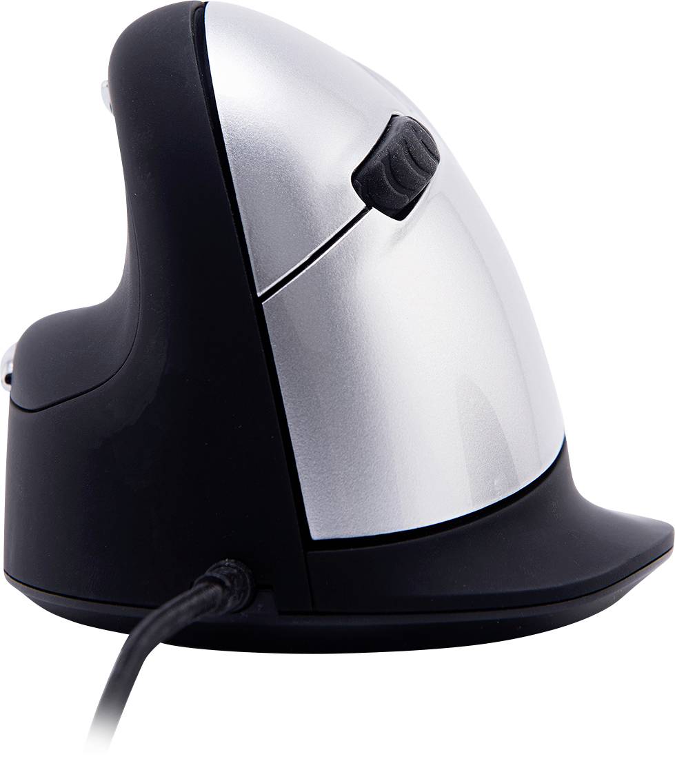 R-GO Tools HE (RGOHELELA) Ergonomic mouse USB Size: L Black/silver 5 Buttons 500 dpi, 1500 dpi, 2000 dpi, 3500 dpi Ergonomic