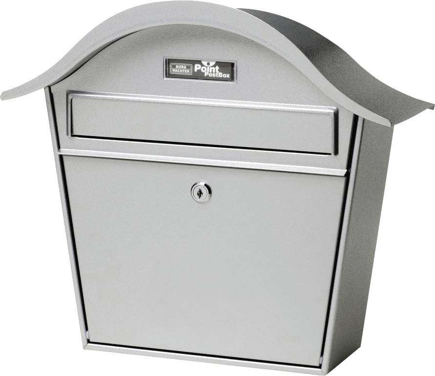 Burg Wächter HOLIDAY 5842 SI Letterbox Steel plate Silver Key