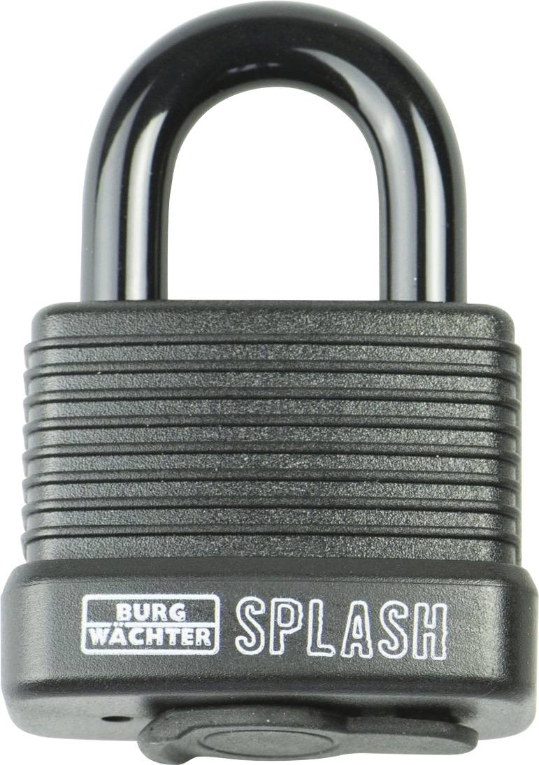 Burg Wächter Splash 470 45 Black SB Padlock Black Key