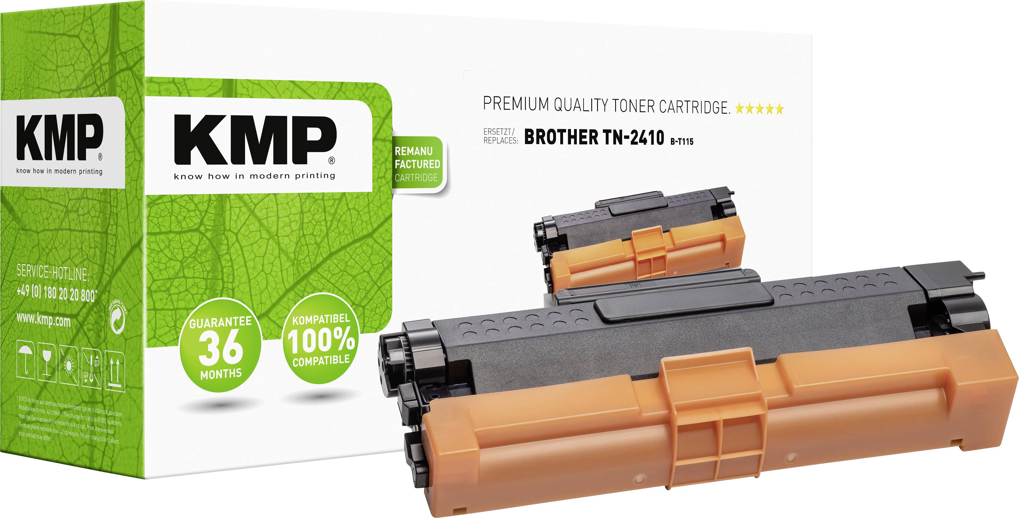 KMP Toner replaced Brother Brother TN2410 Compatible Black 1200 Sides B-T115 1267,0000