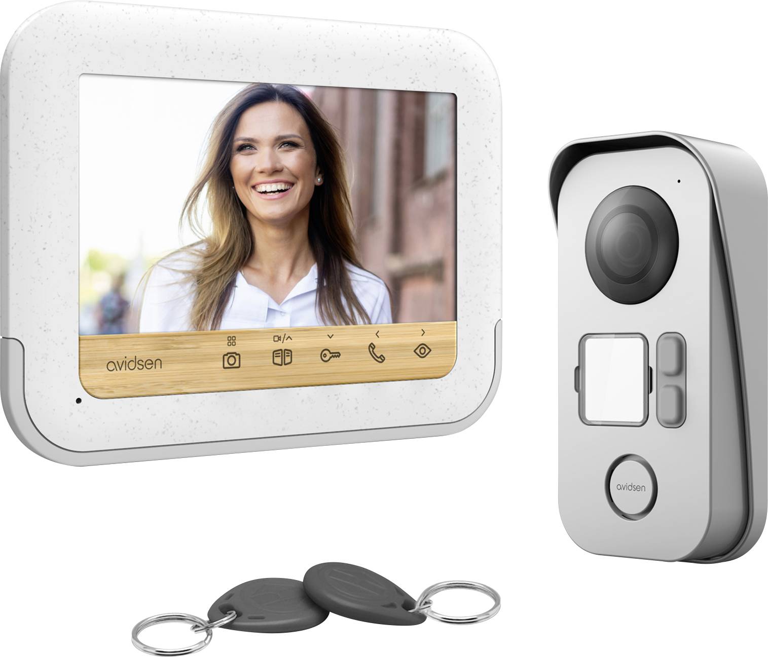Avidsen BAMBOOVIEW Video door intercom Corded Complete kit