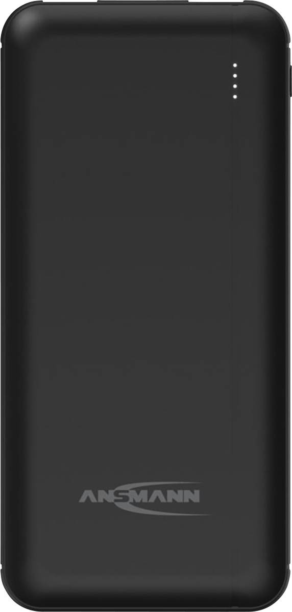 Ansmann PB212 Power bank 10000 mAh Smart IC LiPo Micro USB, USB C®, USB Black Status display