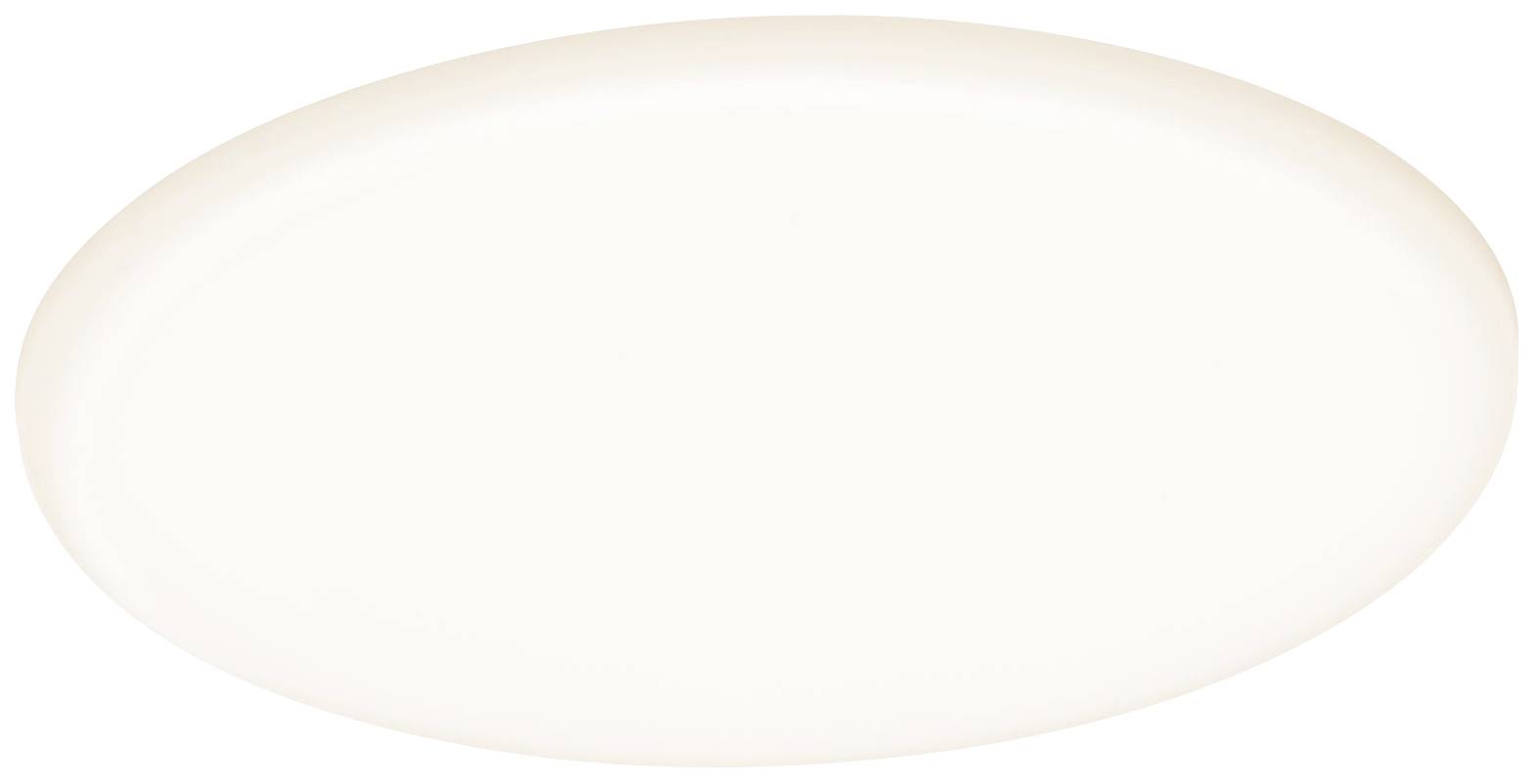 A white, oval plate with a smooth rim, pictured against a plain background.