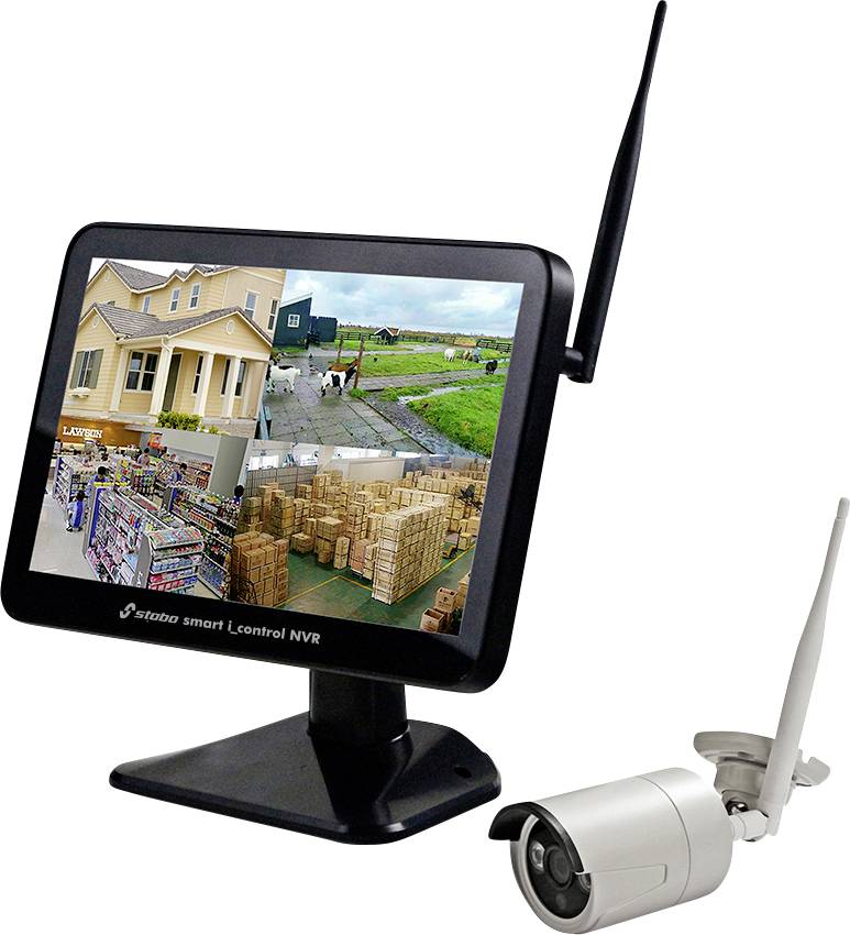 Stabo Smart_I control NVR 51097 RF-CCTV camera set 8-channel 1920 x 1080 p 2.4 GHz