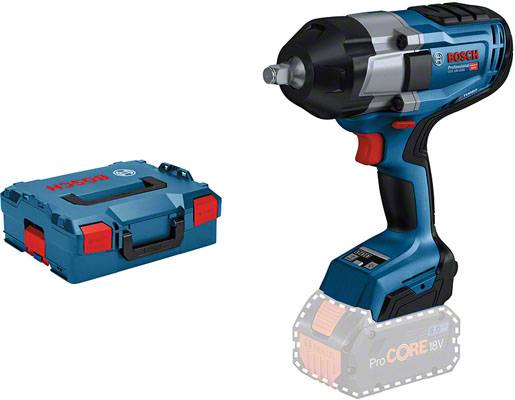 Electric Bosch impact driver with blue casing and battery pack, alongside matching tool case. Perfect for DIY requirements.