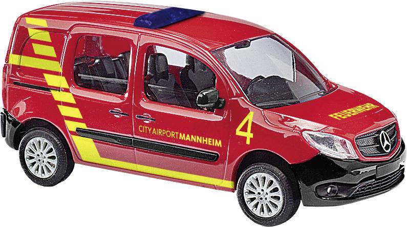 Busch 50665 H0 Police & Emergency Service vehicle Mercedes Benz Citan Kombi City Airport Mannheim