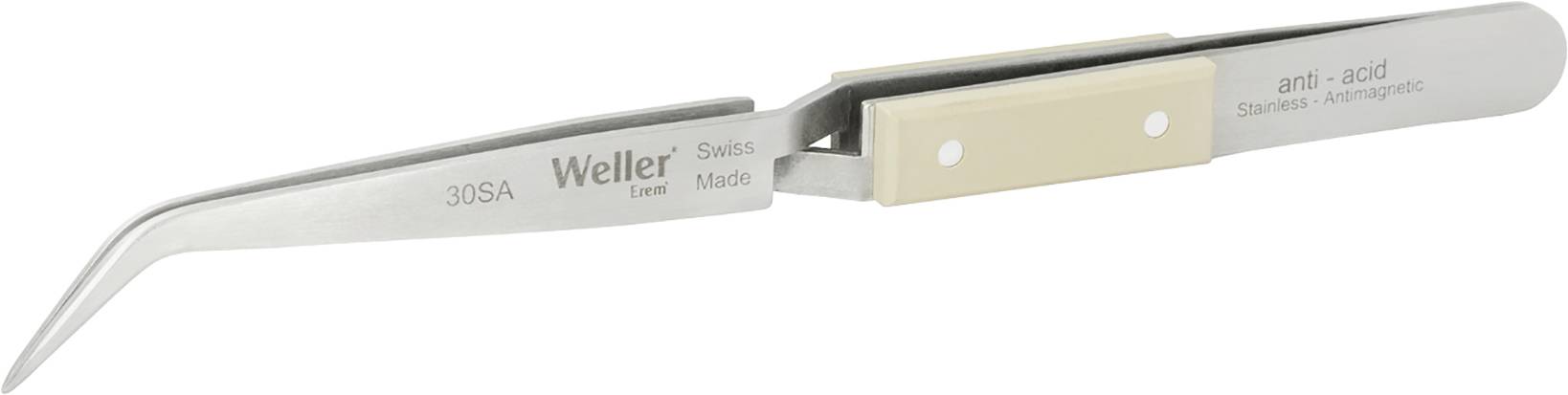Weller Erem® 30SA Soldering tweezers Pointed, curved (50°), extra fine 156.00 mm