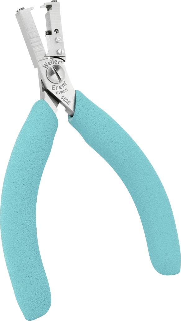 A pair of pliers with turquoise handles.