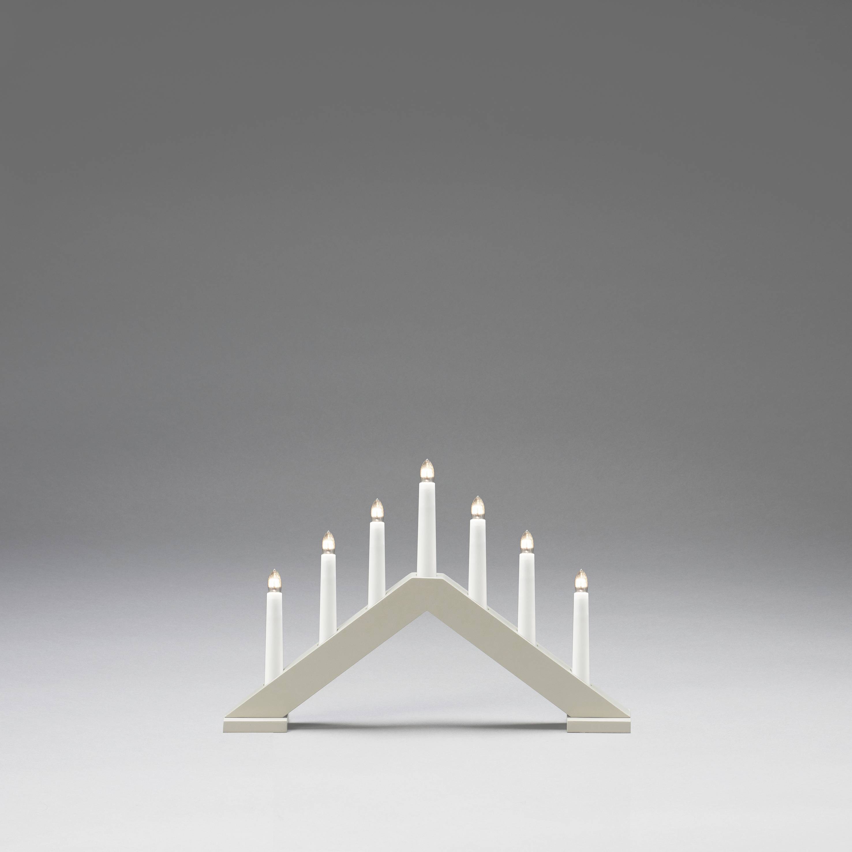 Konstsmide 3985-975 Trad Saxony candle holder Pyramid Warm white LED (monochrome) Beige (matt)